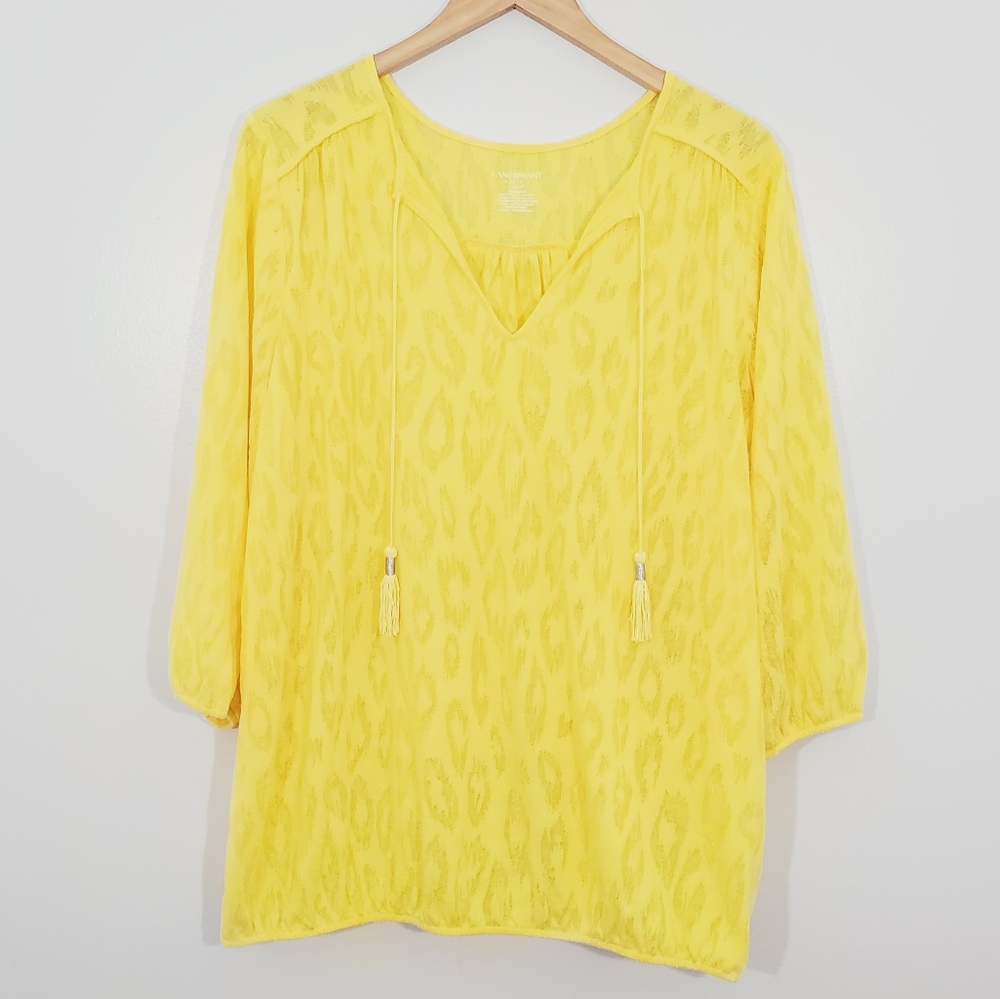 Lane Bryant yellow top size 14 / 16